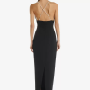 Flower Pattern V-Neck Ankle-Length Ball Gown Cocktail Dress - Image 3