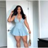 Halter Fashion Backless Sleeveless High Waist Lace-up A-line Dresses - Image 6