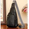 High Quality PU Leather Pack Crossbody Chest Bolsa Fashion Sling Bag - Image 9