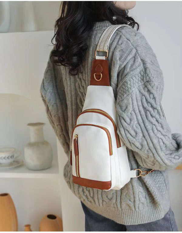 High Quality PU Leather Pack Crossbody Chest Bolsa Fashion Sling Bag
