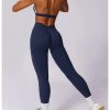 High Waist Leggings With Sleeveless Crop Top 2 Pieces Sports Suits - Image 16