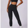 High Waist Leggings With Sleeveless Crop Top 2 Pieces Sports Suits - Image 6