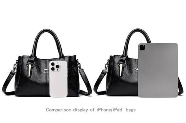 High-quality Soft Leather High-capacity Luxury Designer Handbags - Image 13