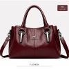 High-quality Soft Leather High-capacity Luxury Designer Handbags - Image 2