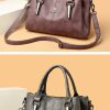 High-quality Soft Leather High-capacity Luxury Designer Handbags - Image 9
