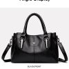 High-quality Soft Leather High-capacity Luxury Designer Handbags - Image 19
