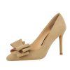 Luxury Bowknot Suede High Heels Stilettos Pumps Shoes - Image 8