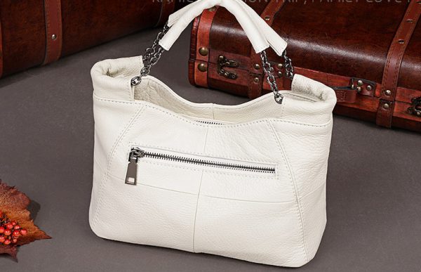 Luxury Cow Leather Fashionable Saddle Mini Tote Shoulder Bags - Image 3