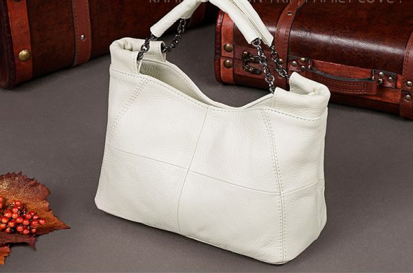 Luxury Cow Leather Fashionable Saddle Mini Tote Shoulder Bags - Image 4