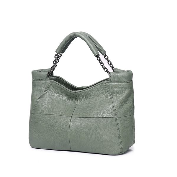 Luxury Cow Leather Fashionable Saddle Mini Tote Shoulder Bags - Image 12