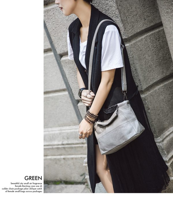 Luxury Cow Leather Fashionable Saddle Mini Tote Shoulder Bags