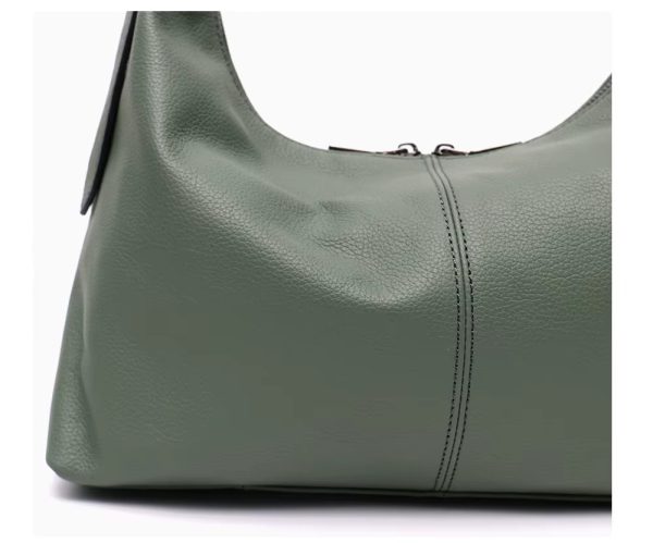Luxury Cowhide Wide Strap Crossbody Large Casual Shoulder Purse - Image 7