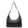 Luxury Cowhide Wide Strap Crossbody Large Casual Shoulder Purse