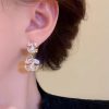 Luxury Crystal Zircon Shiny Rhinestone Letter Drop Earring