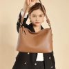 Luxury Designer Cowhide Genuine Leather Underarm Shoulder Crossbody Bags - Image 6