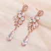 Luxury Silver Cubic Zirconia AAA Teardrop Dangle Earrings - Image 7