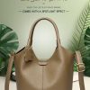 Luxury Soft Leather Designer Large Capacity Shoulder Bag - Image 10