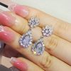 Luxury Teardrop CZ Design Temperament Dangle Earrings - Image 3