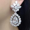 Luxury Teardrop CZ Design Temperament Dangle Earrings