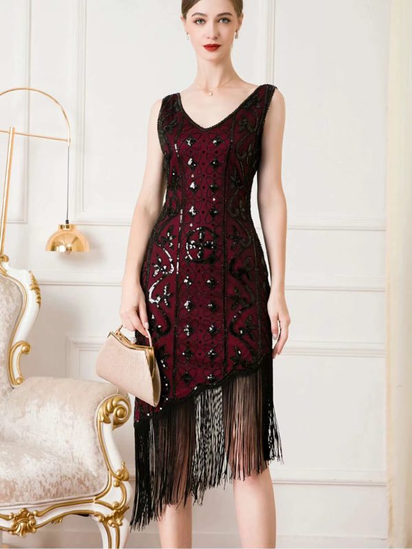 Luxury Vintage Backless Sequin Midi Prom Dresses - Image 10