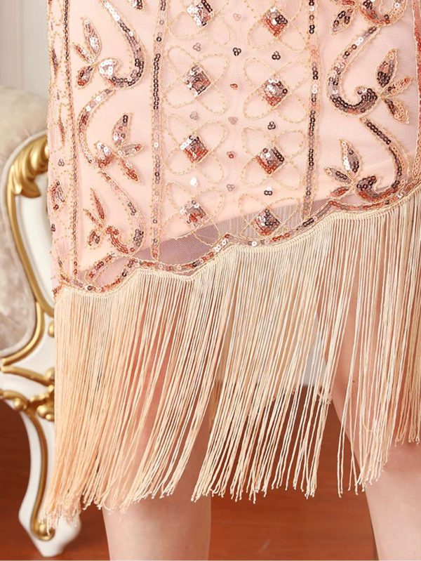 Luxury Vintage Backless Sequin Midi Prom Dresses - Image 3