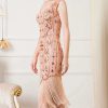 Luxury Vintage Backless Sequin Midi Prom Dresses - Image 4