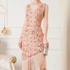 Luxury Vintage Backless Sequin Midi Prom Dresses - Image 6