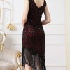 Luxury Vintage Backless Sequin Midi Prom Dresses - Image 7