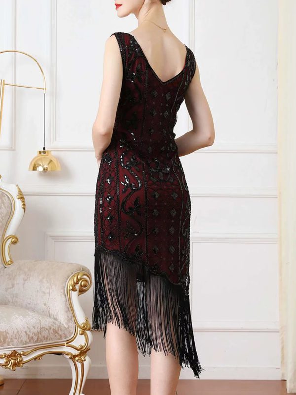 Luxury Vintage Backless Sequin Midi Prom Dresses - Image 7