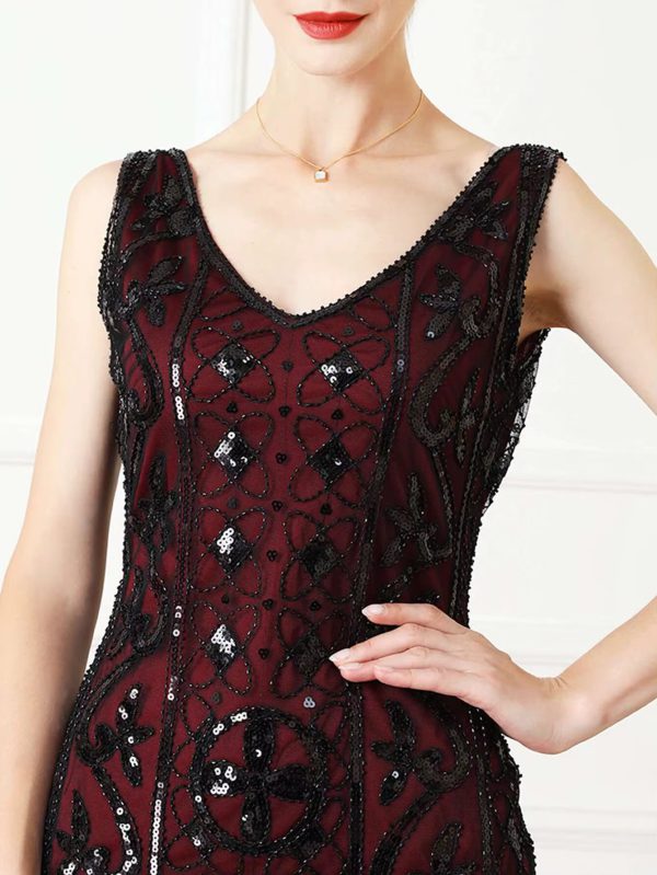 Luxury Vintage Backless Sequin Midi Prom Dresses - Image 8