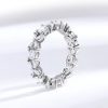 Marquise Cut Full Moissanite Sterling Silver Ring - Image 9