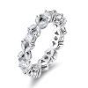 Marquise Cut Full Moissanite Sterling Silver Ring - Image 6