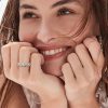 Marquise Cut Full Moissanite Sterling Silver Ring