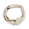 Pearls Fashion Knitted Turban Bandana Elastic Hairband - Image 5