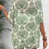 Print Short Sleeve Fashion Casual Shirt And Shorts Two Piece Set - Image 13