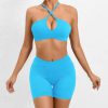 Seamless Fashion Hip-lifting Nude Feel Shorts Cross Beauty Back Bra Suits Sets - Image 3