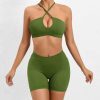 Seamless Fashion Hip-lifting Nude Feel Shorts Cross Beauty Back Bra Suits Sets - Image 4