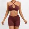 Seamless Fashion Hip-lifting Nude Feel Shorts Cross Beauty Back Bra Suits Sets - Image 9