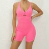 Seamless Hip-lifting Cross Beauty Back One-Piece Workout Jumpsuits - Image 3