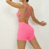 Seamless Hip-lifting Cross Beauty Back One-Piece Workout Jumpsuits - Image 8