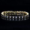 Shiny Square Zirconia Fashion Three Graces Bracelet - Image 4
