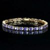 Shiny Square Zirconia Fashion Three Graces Bracelet - Image 3