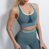 Shockproof Seamless Beauty Back Crop Fitness Bra - Image 7