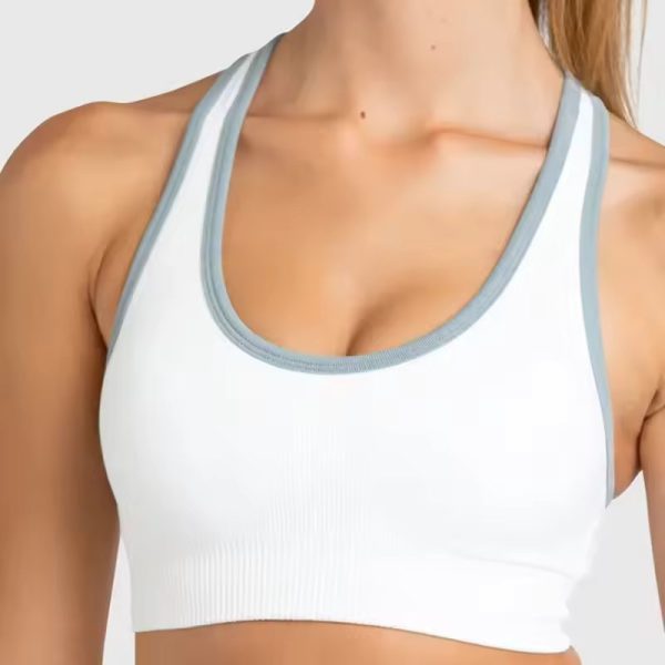 Shockproof Seamless Beauty Back Crop Fitness Bra - Image 3