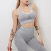 Shockproof Seamless Beauty Back Crop Fitness Bra - Image 4