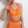 Shockproof Seamless Beauty Back Crop Fitness Bra - Image 5