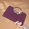 Simple And Elegant Glitter Crystal Design Handbag