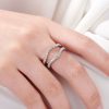 Simulated Diamond Luxury 925 Sterling Silver Moissanite Rings - Image 2