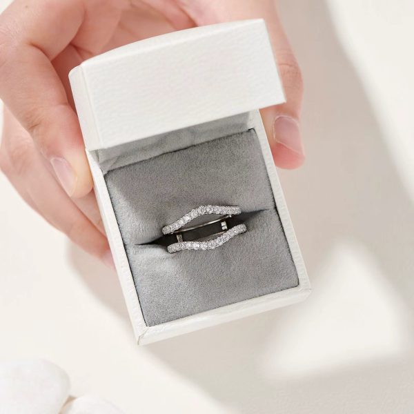 Simulated Diamond Luxury 925 Sterling Silver Moissanite Rings - Image 3