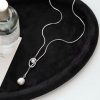 Stainless Steel Pull-out Adjustable Chain Baroque Pearl Pendant Fashion Long Necklace - Image 4